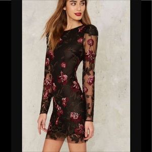 Nasty Gal Embroidered Dress
